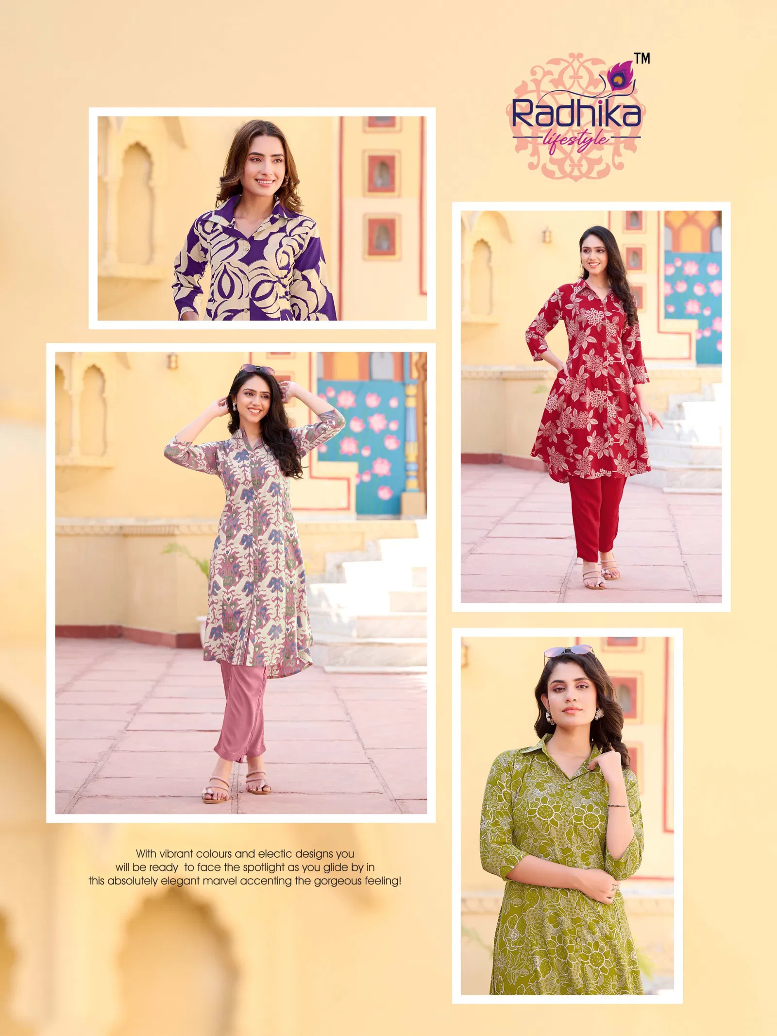 Zalak Vol 1 By Radhika Rayon Foil Printed Kurti With Bottom Wholesale Online